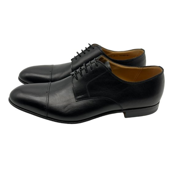 Bally Men\'s Leather Oxford Derby Dress Shoes in Black Leather US 11.5 main image 13